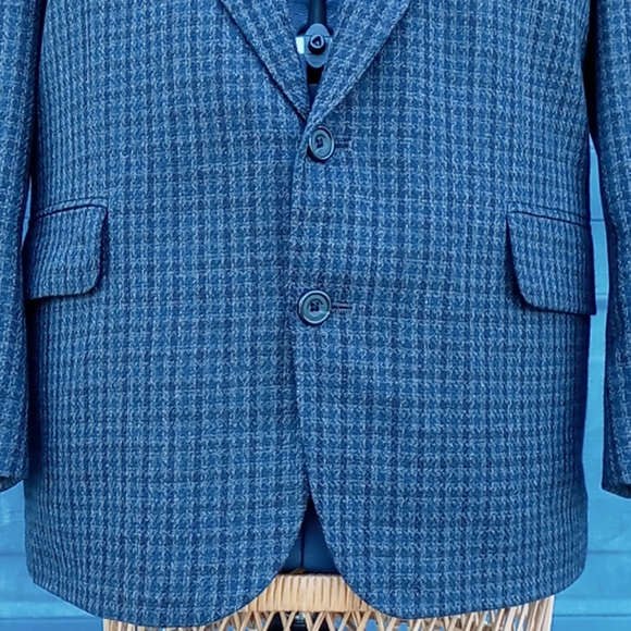 Oscar dela Renta Men's Luxury Check Blazer - Picture 6 of 15